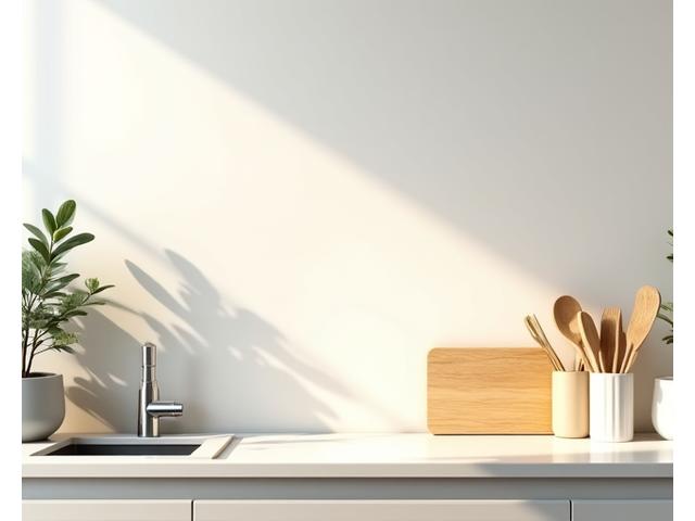 기능적으로 깔끔하게 정리된 주방의 모습